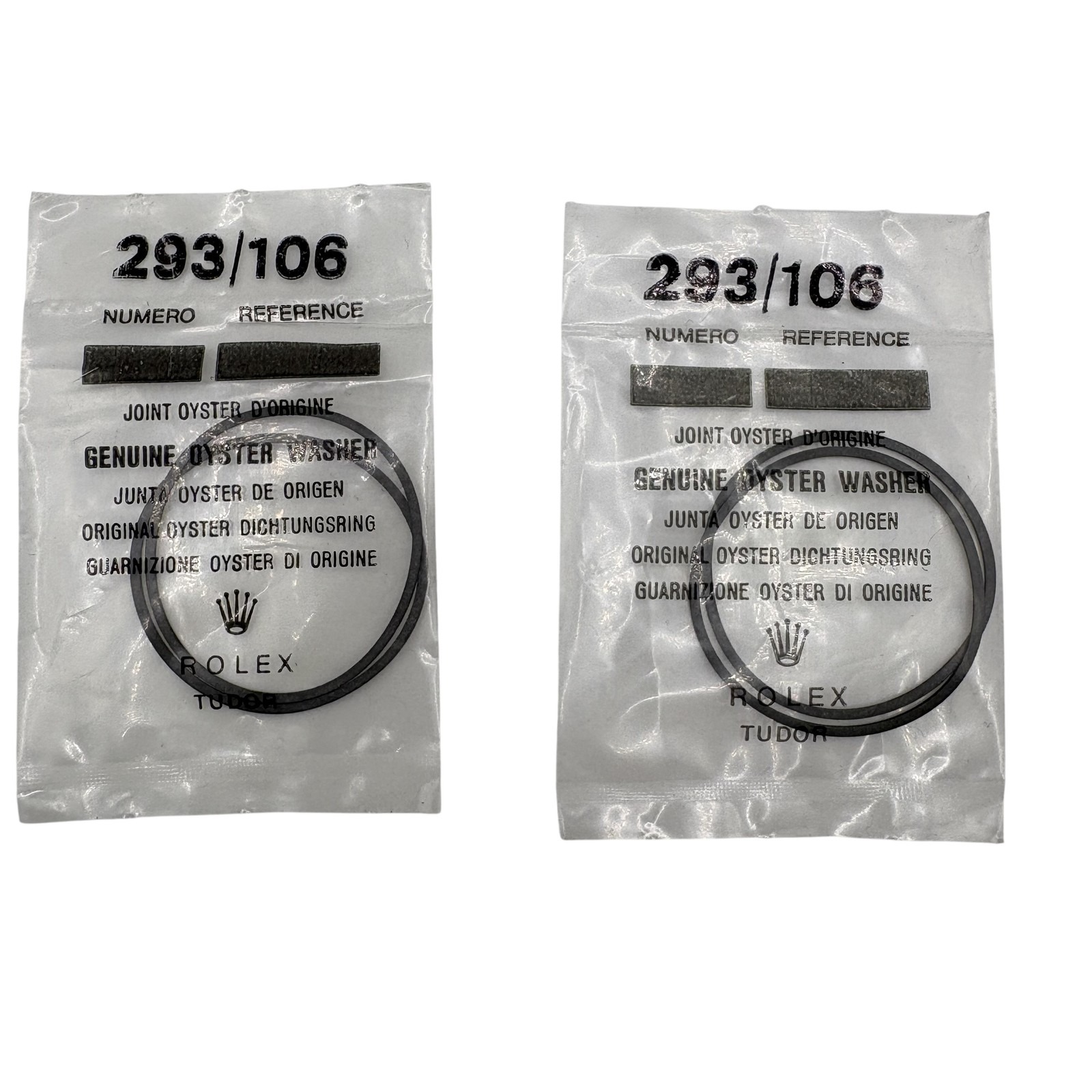 Rolex Tudor Genuine Oyster Washer 293106 Watch Gasket Seal Lot Of 2
